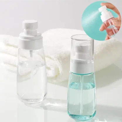 Botella de loción en aerosol transparente tipo PETG, rociador de niebla ultrafina portátil para viaje, botella pequeña de Alcohol para maquillaje, herramienta de 30/60/100ml