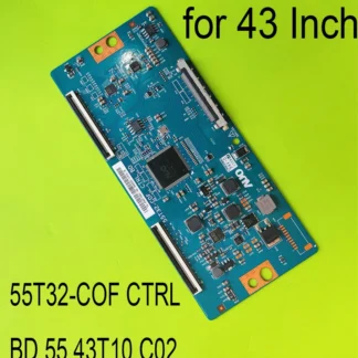 Placa lógica T-CON 55T32-COF CTRL BD 55.43t10.c02 is para 43S405TCAA 43S405TDAA 43S421LEAA 43S421TEAA 43S425 43S425LACA 43S425TACA