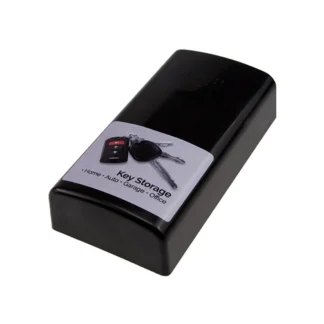 Caja de seguridad magnética para llaves de repuesto con cerradura segura para almacenamiento práctico, caja de seguridad segura negra para el hogar, oficina, fábrica y coche