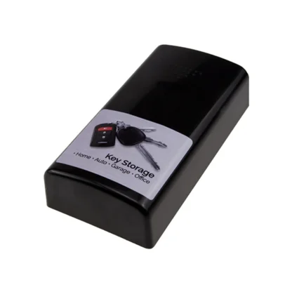Caja de seguridad magnética para llaves de repuesto con cerradura segura para almacenamiento práctico, caja de seguridad segura negra para el hogar, oficina, fábrica y coche