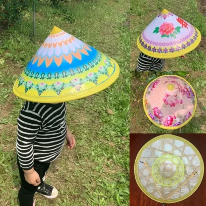 Sombrero de pompón mejicano de Estilo Hawaiano, sombrero resistente a la lluvia para disfraz de boda, decoraciones navideñas para fiestas, sombreros para el sol al aire libre, 36cm