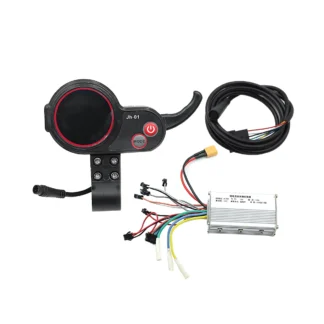 Controlador sin escobillas para Scooter Eléctrico, pantalla LCD de 6 pines + 36V, 19A, sin Hall, accesorios para bicicleta eléctrica,-01 metros