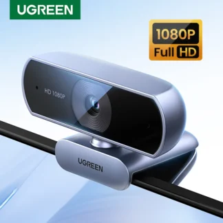 UGREEN-minicámara Web con USB para ordenador portátil, Webcam HD de 1080P, con micrófonos duales para Youtube, Zoom, videollamadas, 2K