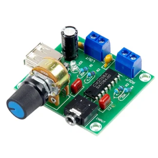 Mini placa amplificadora de potencia 5W + 5W HiFi de dos canales PM CM2038 5V fuente USB amplificador de Audio de potencia