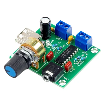 Mini placa amplificadora de potencia 5W + 5W HiFi de dos canales PM CM2038 5V fuente USB amplificador de Audio de potencia