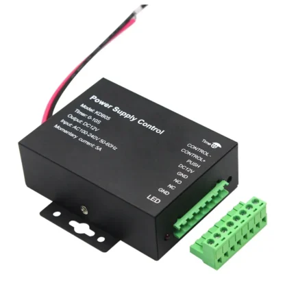 AC100V-240V12V 5A fuente de alimentación de Control de acceso de puerta para lector RFID teclado cerradura magnética temporizador controlador de fuente de alimentación ajustable