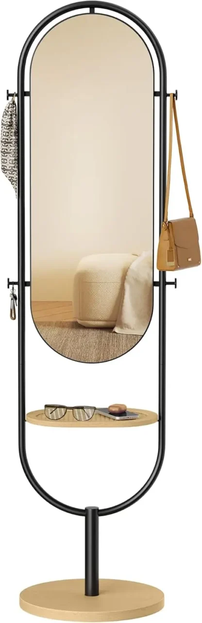 Espejo de piso de longitud completa, 3 en 1, espejo de cuerpo completo de pie moderno, inspirado en el diseño original Award-Winning, 16,5 x 18,9 x 68.