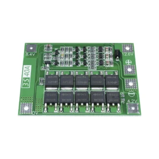 Placa de protección de cargador de batería de litio de iones de litio 3S 40A 18650 BMS para Motor de taladro 12,6 V mejora/equilibrio