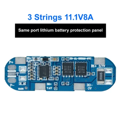 Placa de protección de carga de batería de iones de litio BMS 3S 8A 11,1 V 18650, equilibrador de batería PCB BMS, ecualizador de carga de Banco de energía