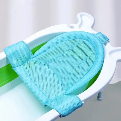 Soporte de baño para bebé, juego de bañera antideslizante de seguridad, almohadilla para cuna de ducha para recién nacido, alfombrilla de soporte para ducha, cojín de malla para baño de bebé
