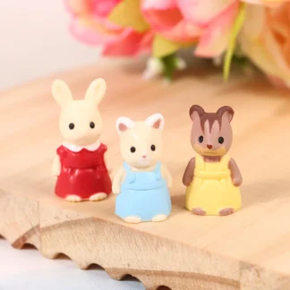 Mini escena de jardín de conejo, juguete decorativo, accesorios para jugar a las casitas