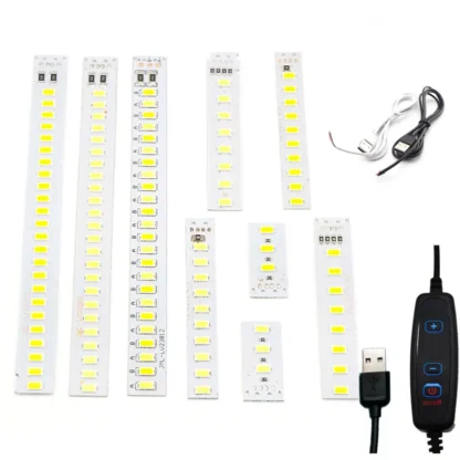 4W 5W 12W reemplazo de chip de luz LED fuente DC 5V usb regulable LED blanco cálido superficie de cuentas lámpara de noche SMD 5730 bombilla de iluminación s