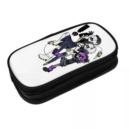 Estuche para lápices Murder Drones N y Uzi, estuche para lápices portátil, estuches para lápices escolares Kawaii de lona para estudiantes, papelería personalizada