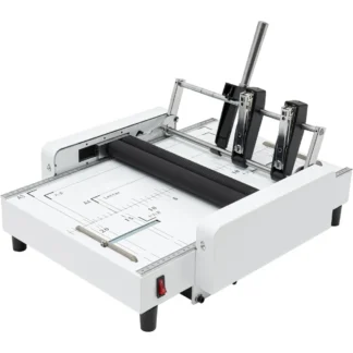 Máquina de encuadernación plegable de folletos A3, máquina de doblar y encuadernación de papel de 60W y 110V, grapadora de papel multifuncional