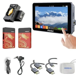SHIMBOL-Monitor en cámara M5 de 5,5 pulgadas, Mini transmisor y receptor TP, batería simulada BD1 para cámara de vídeo y proyector Flim