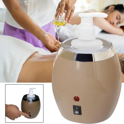 Calentador de botellas de aceite/loción eléctrico con calentador de aceite esencial de botella para hombres de masaje