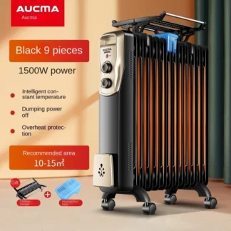 Grifo calentador eléctrico lleno de aceite, radiador silencioso de ahorro de energía para el hogar, calefacción de espacio de casa completa, 220V
