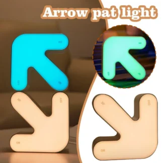 Luces táctiles sensoriales táctiles para niños, señal de flecha de 1/2 piezas, luz nocturna que cambia de Color, temporizador de sueño, lámpara de ambiente curativo