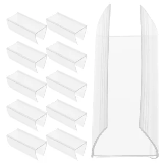 50 Uds. Portaetiquetas para estante, soportes pequeños con Clip, carteles, etiquetas de precio, etiquetas transparentes de plástico para mascotas, accesorios de alambre para venta al por menor