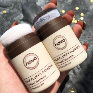 Polvo matificador de línea de cabello de calidad Novo, polvo Flocado de alta densidad, Puff fino impermeable para frente, Calvo, herramientas de peinado de Salvador