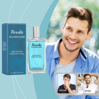 ROXELIS Secluded Cedar Light Perfume Encanto fresco de larga duración Cupido de colonia para hombres - Estilo de perfume de caballero Regalo ideal de Navidad