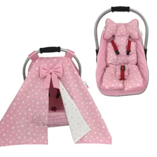 Funda para cochecito hecha a mano, sábana y cojín para cochecito, Juego de 3