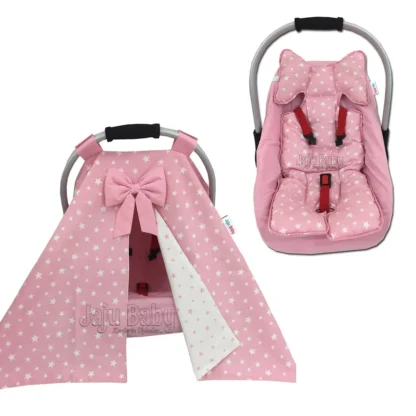Funda para cochecito hecha a mano, sábana y cojín para cochecito, Juego de 3
