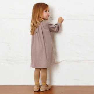 Ropa Coreana de manga larga para niña pequeña, vestido informal de algodón con cuello Floral, ropa de otoño, 2023