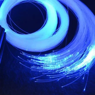 Cable óptico de fibra de plástico PMMA de 1000mm, conductor de luz f/LED, Decoración de iluminación de cielo, brillo final, bricolaje, 0,75mm(D), 3M(L), 50 Uds.