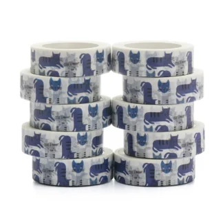 Cinta Washi adhesiva de 15mm x 10m para álbum de recortes, sin costuras, coloridos con dibujos animados, 10 unids/lote, novedad