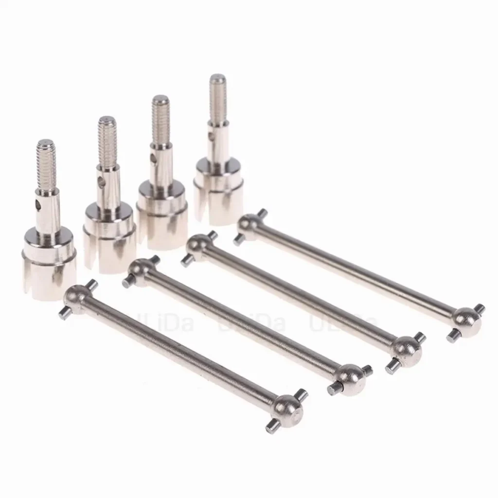 8 Uds HSP eje de transmisión de Metal 61mm Dogbone & Stub eje de rueda 02033 y 02003 para 1/10 94123 94122 RC Car