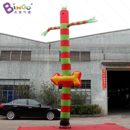 6 metros de alto 20 pies de alto soplador de aire Sky Dancer lavado de coches bailarina de aire inflable-juguete inflable