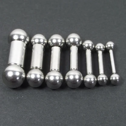 Anillo de aro de cuentas cautivas de acero inoxidable de gran tamaño, anillos de mancuerna recta, anillo PA, anillos para la nariz, joyería para Piercing corporal, 1 pieza