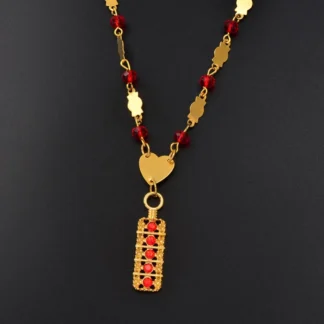 Anniyo nuevo azul rojo verde Marshall colgante bolas collares de cuentas Melanesia mujeres Color oro Guam Micronesia Chuuk joyería # 163906