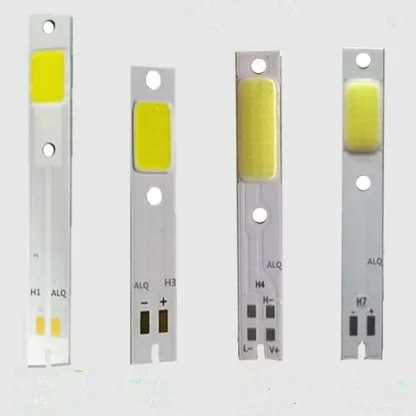 CHIP LED DC9-12V faro delantero/alto para coche, fuente de luz COB de 15W, 30W, 100lm/W, 10 piezas, C6, H1, H3, H4, H7