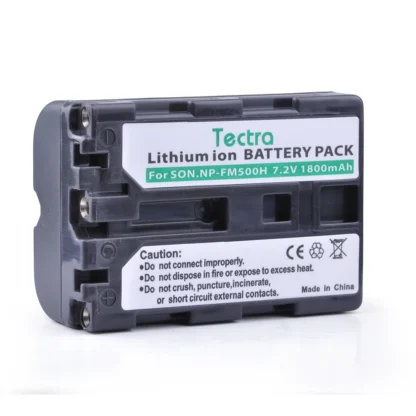 Tectra-Batería de iones de litio para cámara Sony, 7,2 V/1800mAh, NP-FM500H NP FM500H, A57, A65, A77, A99, A350, A550, A580, A900, 1 unidad
