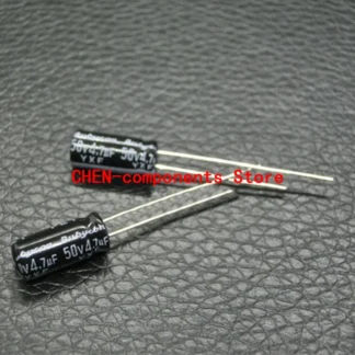 RUBYCON-condensadores electróticos YXF 16V47UF, 25V, 35V, 50V, 63V, 100V, 1UF, 2,2 UF, 4,7 UF, 10UF, 22UF, 33UF, P2.5MM, 5x11mm, 47UF, 16V, 10 piezas