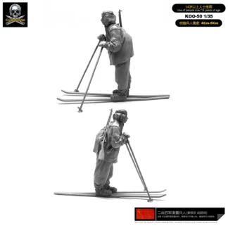 Kits de modelos de resina 1/35, soldado de resina autoensamblado, Koo-50