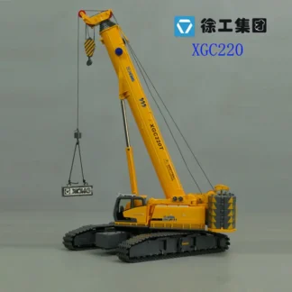 Modelo de aleación coleccionable, regalo a escala 1:50, XCMG, XGC220T, camión grúa sobre orugas, maquinaria de ingeniería, modelo de juguete fundido a presión para Decoración