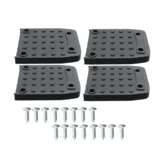 Almohadillas antideslizantes para suelas de zancos para paneles de yeso, Kit de repuesto de suelas de zancos de 4 piezas, almohadillas antideslizantes para pies, alfombrilla para trípode de construcción