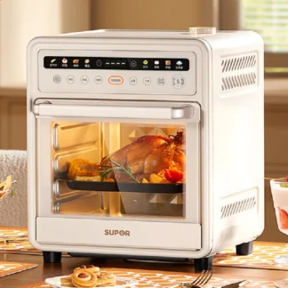 SUPOR-freidora de aire para el hogar, secador de frutas eléctrico con Control de temperatura independiente, circulación de aire caliente Visual, 20l