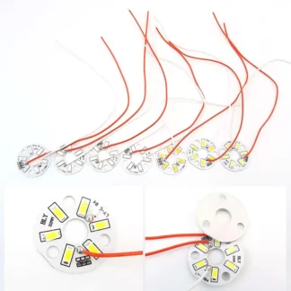 DC 5V USB LED Chip cuentas superficie regulable bombilla transformación fuente de luz LED diámetro 32MM 5730SMD 3W luz de un solo Color