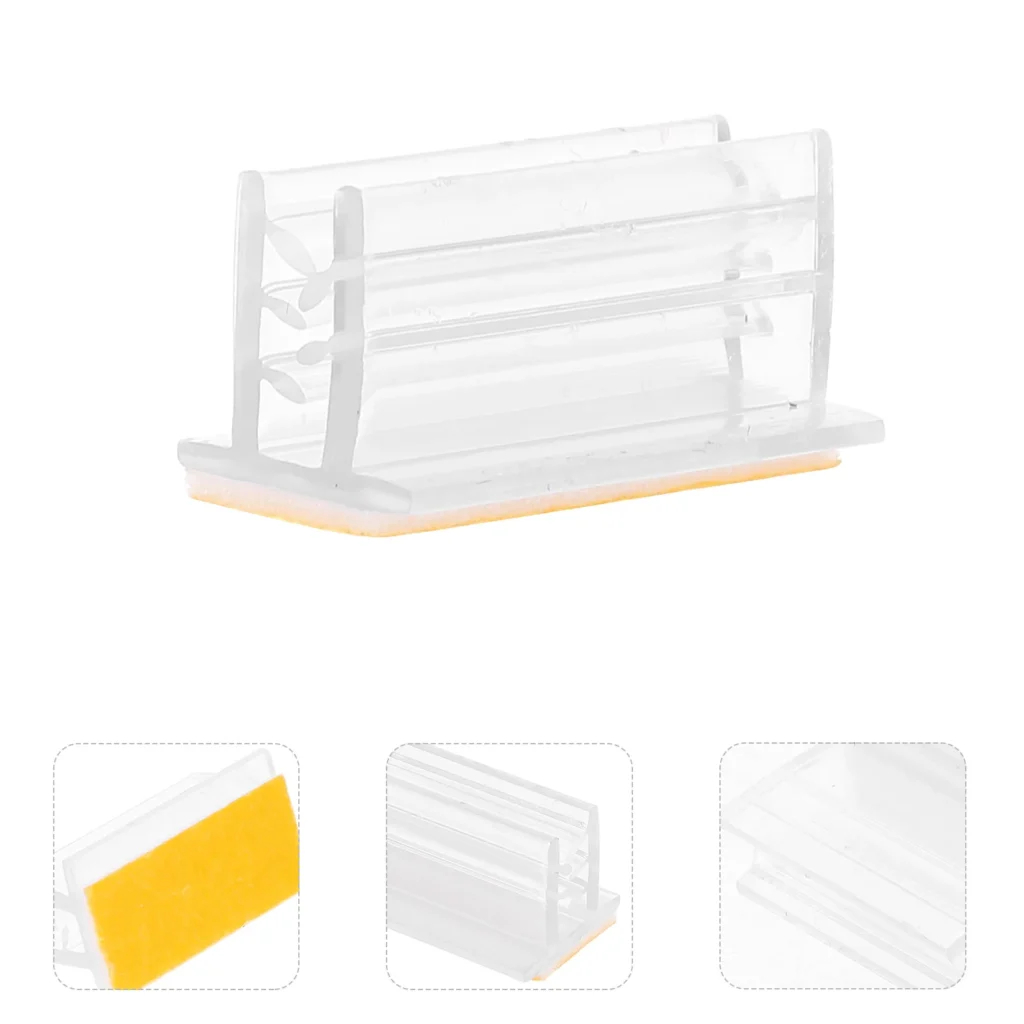 Soporte de letrero autoadhesivo, protector de tarjeta de lugar, etiqueta de nombre acrílica, soportes de Panel, soporte de mesa de Pvc, 50 Uds.