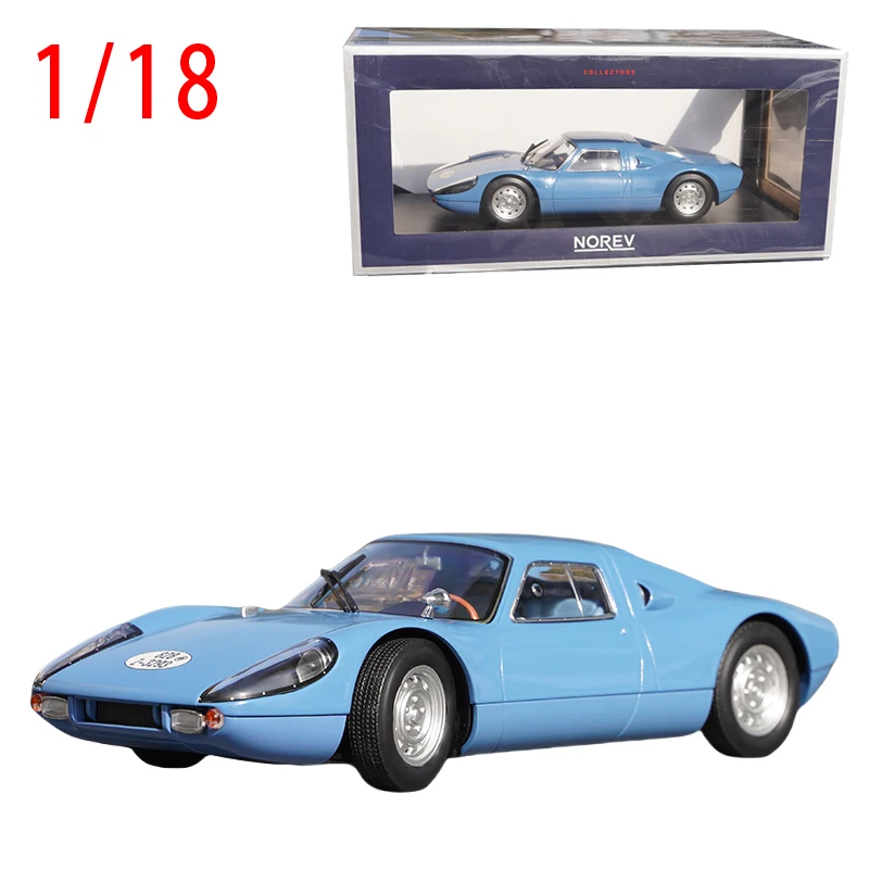 Modelo de coche fundido a presión, 1/18, tamaño Porsche, modelo de coche de aleación 904 GTS, colección de desafío americano, juguetes para niños, caja Original de regalo