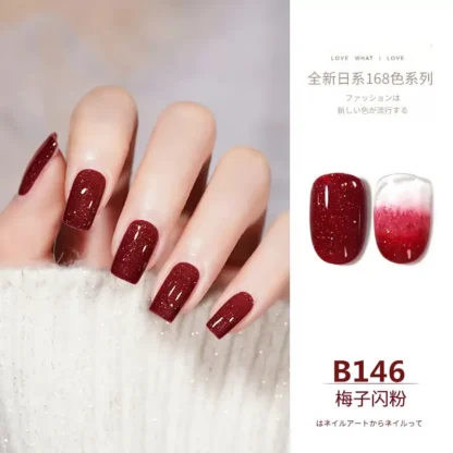 YD KODI-esmalte de Gel semipermanente profesional, barniz para capa superior y Base de plástico con purpurina colorida UV LED, 12ML