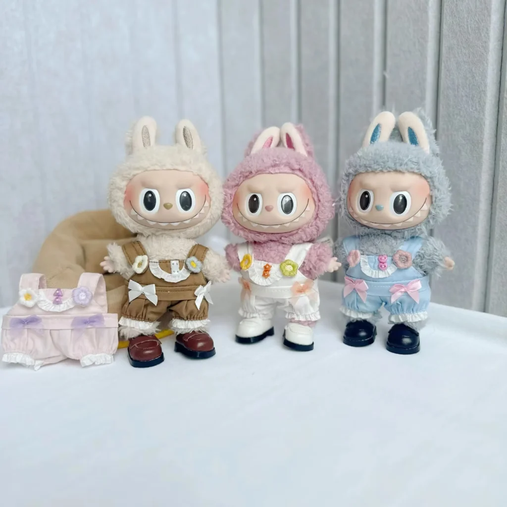 Ropa de muñecas Labubu Idol de 17cm, accesorios de ropa bonitos de moda, ropa de Corea Kpop Exo, Sudadera con capucha, ropa de muñeca de peluche sin muñeca