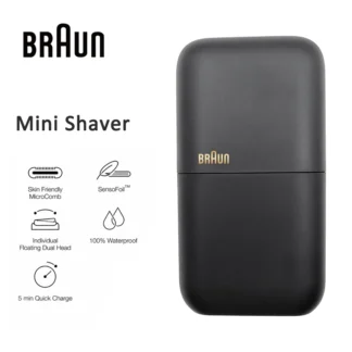 Braun M1012 Mini Afeitadora eléctrica afeitadora recargable para hombres máquina recortadora de barba Braun X Series depilación