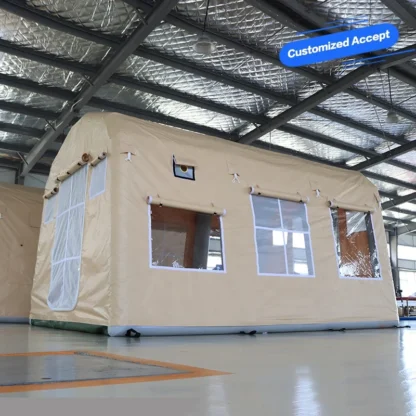 Tienda de campaña inflable hermética para 6 personas, impermeable, duradera, gran lujo, suministro de fábrica de China, para exteriores