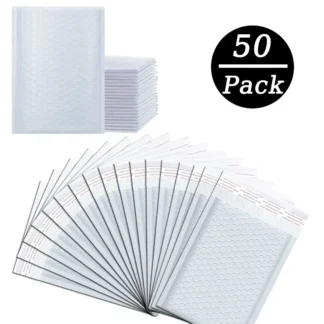 Sobres acolchados con burbujas blancas, sobres de polietileno autosellados, sobres de envío impermeables para embalaje de correo