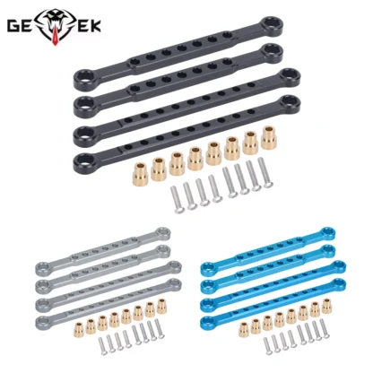 Kit de barra estabilizadora delantera y trasera de aluminio, estabilizador duradero para Traxxas 1/10 Slash 4x4 BL-2S 4WD RC, accesorios de repuesto para coche